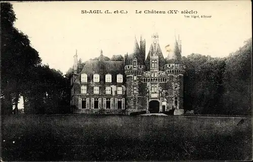 Ak Saint Agil Loir et Cher, Le Château