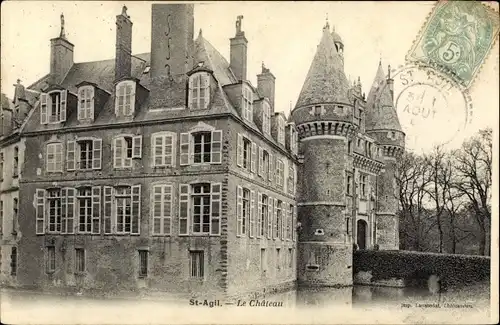 Ak Saint Agil Loir et Cher, Le Château