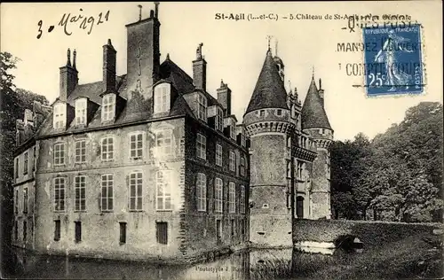 Ak Saint Agil Loir et Cher, Le Château