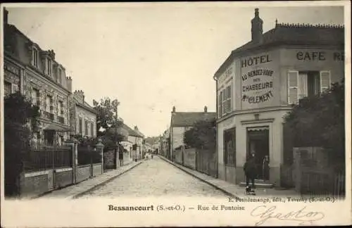 Ak Bessancourt Val d’Oise, Rue de Pontoise