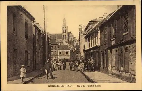 Ak Gonesse Val d’Oise, Rue de l´Hôtel Dieu