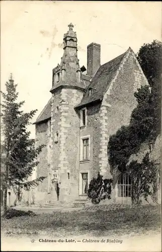Ak Chateau du Loir Sarthe, Chateau de Riablay