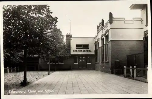 Ak Schoonoord Drenthe Niederlande, Christ. nat. School
