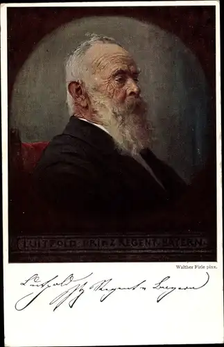 Künstler Ak Firle, Walther, Prinzregent Luitpold von Bayern, Portrait