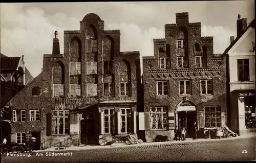 Ak Flensburg in Schleswig Holstein, Am Südermarkt