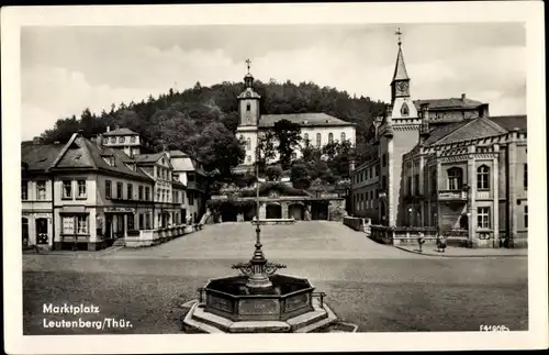 Ak Bad Leutenberg Thüringen, Marktplatz