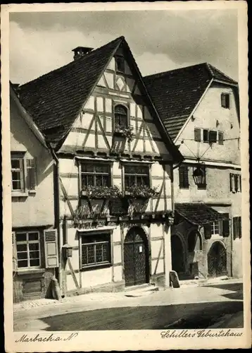 Ak Marbach am Neckar, Schillers Geburtshaus