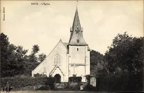 Ak Reux Calvados, Kirche