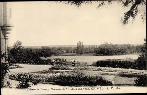 Ak Sceaux d’Anjou Maine et Loire, Chateau de Launay