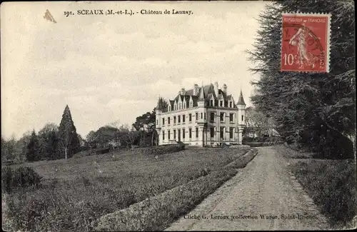 Ak Sceaux d’Anjou Maine et Loire, Chateau de Launay