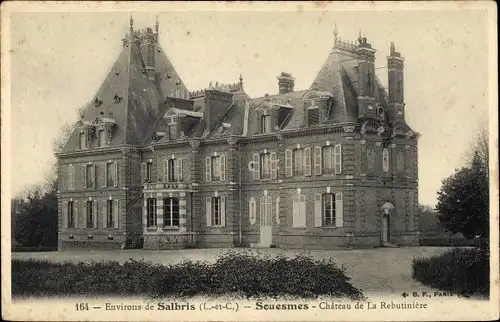 Ak Souesmes Loir et Cher, Chateau de la Rebutiniere