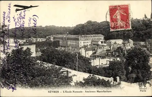 Ak Sèvres Hauts-de-Seine, L´École Normale, Ancienne Manufacture