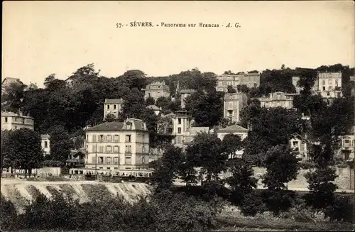 Ak Sèvres Hauts-de-Seine, Panorama sur Brancas