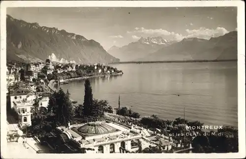Ak Montreux Kanton Waadt Schweiz, Panorama, Dents du Midi