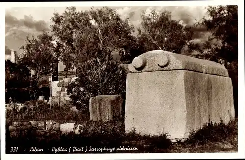 Ak Byblos Libanon, Sarcophage phénicien