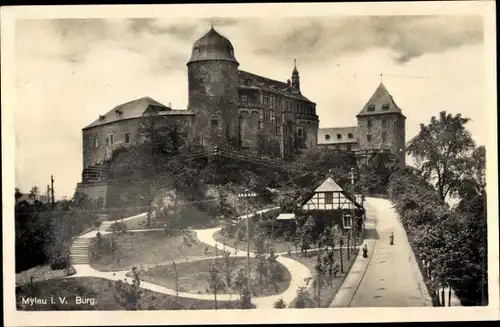 Ak Mylau Reichenbach im Vogtland, Burg