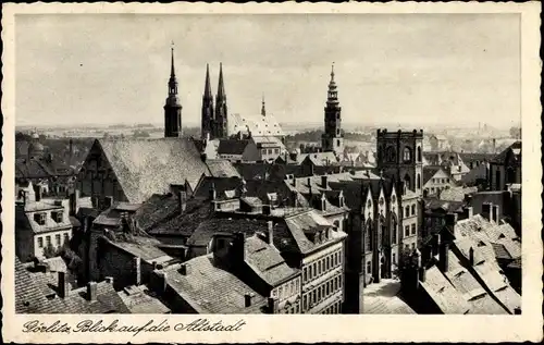 Ak Görlitz in der Lausitz, Blick auf die Altstadt