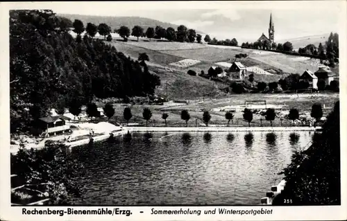 Ak Rechenberg Bienenmühle Erzgebirge, Panorama