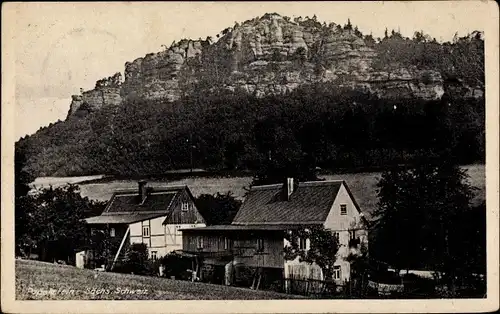 Ak Bad Schandau Sächsische Schweiz, Papststein