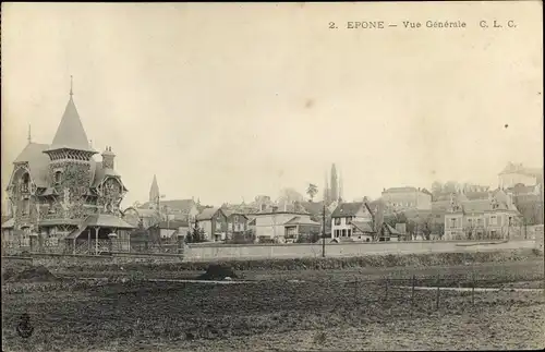 Ak Epone Yvelines, Vue Générale