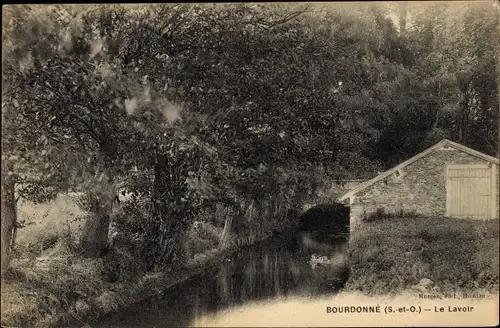 Ak Bourdonné Yvelines, Le Lavoir