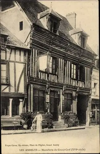 Ak Les Andelys Eure, Hostellerie du Grand Cerf