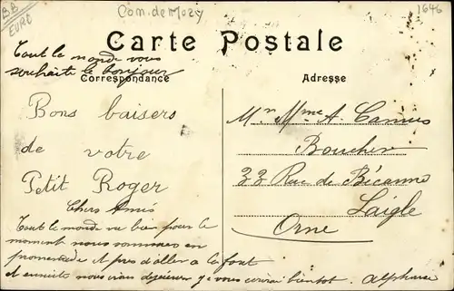 Ak Saint Sébastien de Morsent Eure, Manoir d´Aulnay