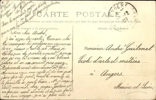 Ak Saint Calais Sarthe, Champ de Foire