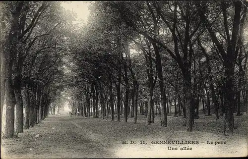 Ak Gennevilliers Hauts-de-Seine, Le Parc