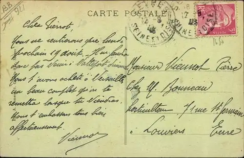 Ak Sèvres Hauts-de-Seine, Entrée du Bois, Route de Gallardon