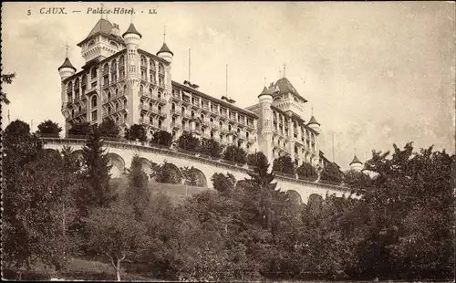 Ak Caux Montreux Kanton Waadt, Palace Hotel