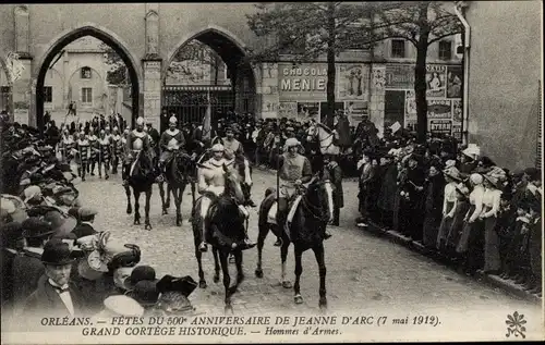 Ak Orléans Loiret, Les Fêtes de Jeanne d'Arc, Hommes d'Armes