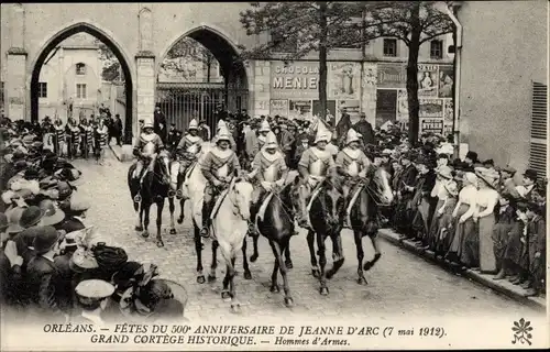 Ak Orléans Loiret, Les Fêtes de Jeanne d'Arc, Hommes d'Armes