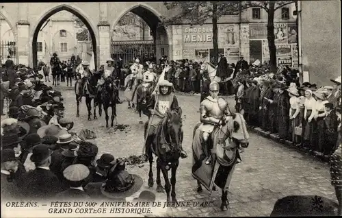 Ak Orléans Loiret, Les Fêtes de Jeanne d'Arc, Grand Cortege Historique