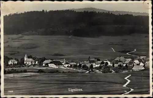 Ak Lignières Cher, Gesamtansicht