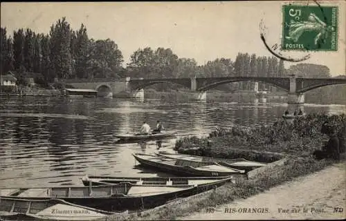 Ak Ris Orangis Essonne, Vue sur le Pont