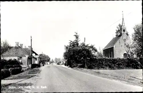 Ak Sebaldeburen Grootegast Groningen, N. H. Kerk