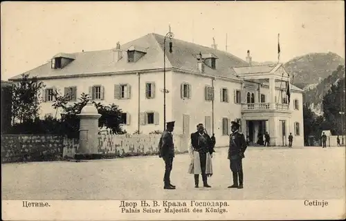 Ak Цетиње Cetinje Montenegro, Palais des Königs