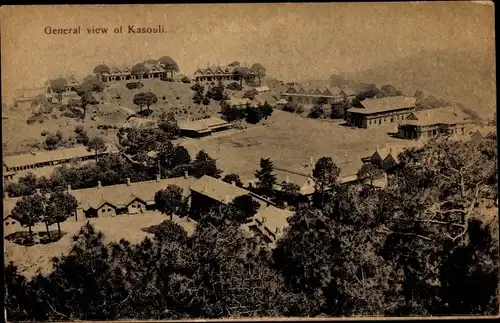 Ak Kasauli Indien, General view of Kasauli