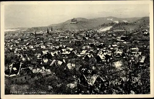 Ak Wernigerode am Harz, Gesamtansicht