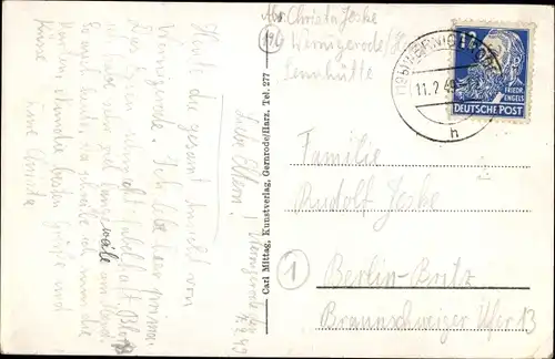 Ak Wernigerode am Harz, Gesamtansicht