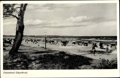 Ak Scharbeutz in Ostholstein, Strandpartie