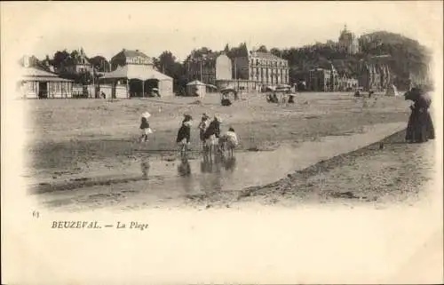 Ak Beuzeval Houlgate Calvados, La Plage