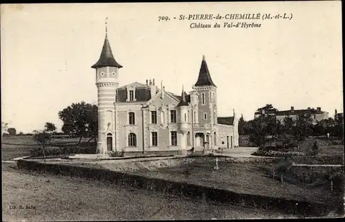 Ak St Pierre Chemillé Maine et Loire, Chateau du Val d'Hyrome