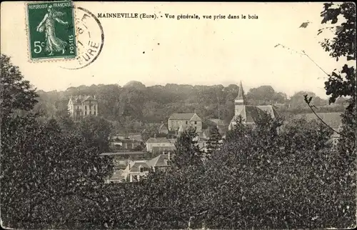 Ak Mainneville Eure, Vue Générale