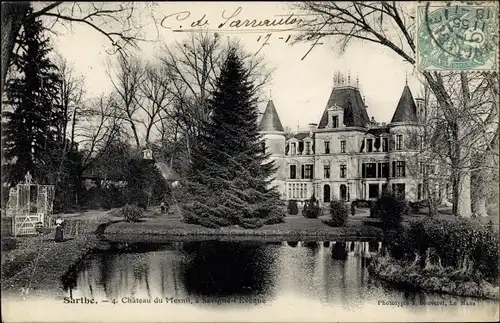 Ak Savigne l´Évêque Sarthe, Château du Mesnil