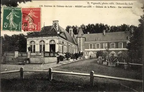 Ak Nogent sur Loir Sarthe, Château de la Motte