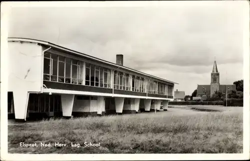 Ak Elspeet Gelderland, Ned Herv Lag School