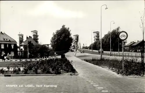 Ak Krimpen aan den IJssel Südholland, Oprit Algerabrug