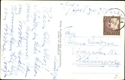Ak Ädelfors Schweden, Ferienheim